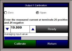 RPS Screen - Calibration - Output Span 2